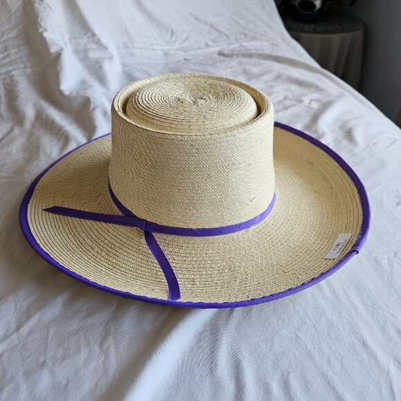 Sun Body Reata Hat 7 (56) Woven Straw Violet Ribbon main image 9